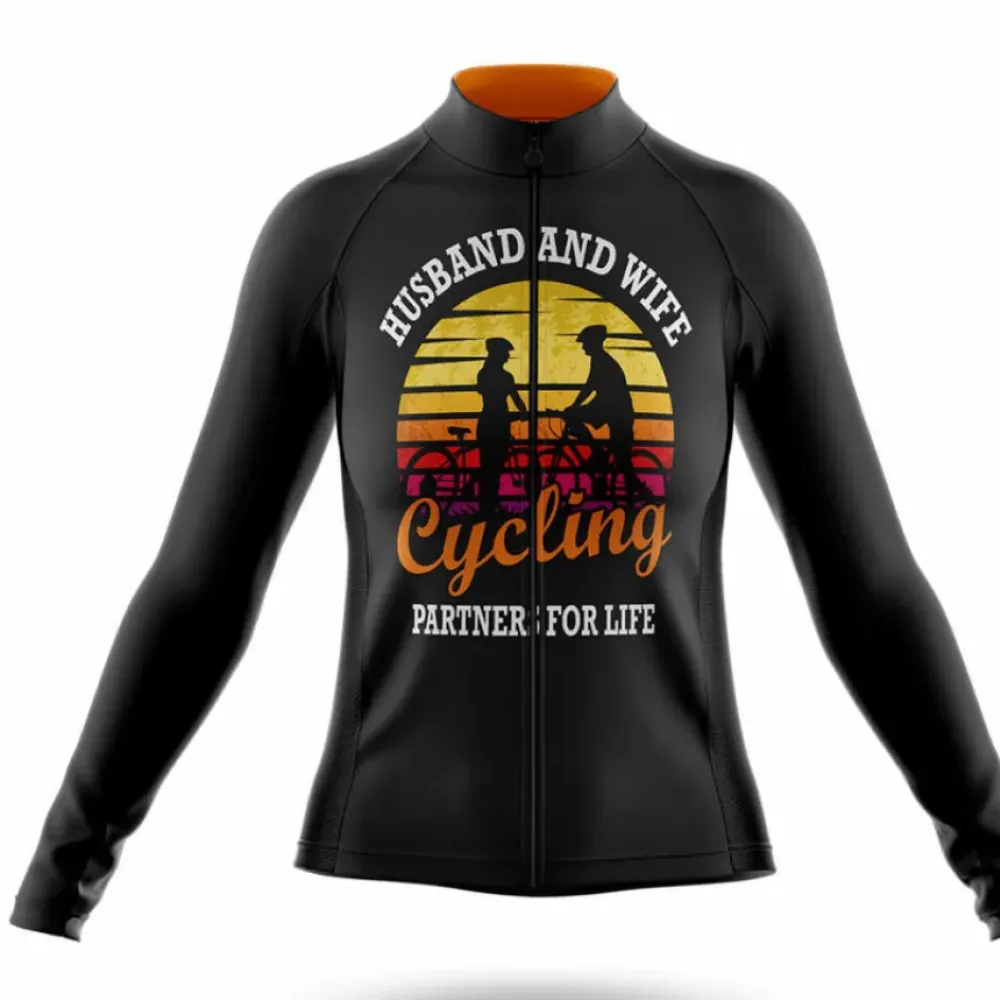 Husband And Wife Cycling Partners Black/Orange/Sunrise