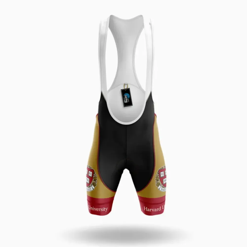 Harvard Cycling Bibs Comfortable Black/Gold/Red