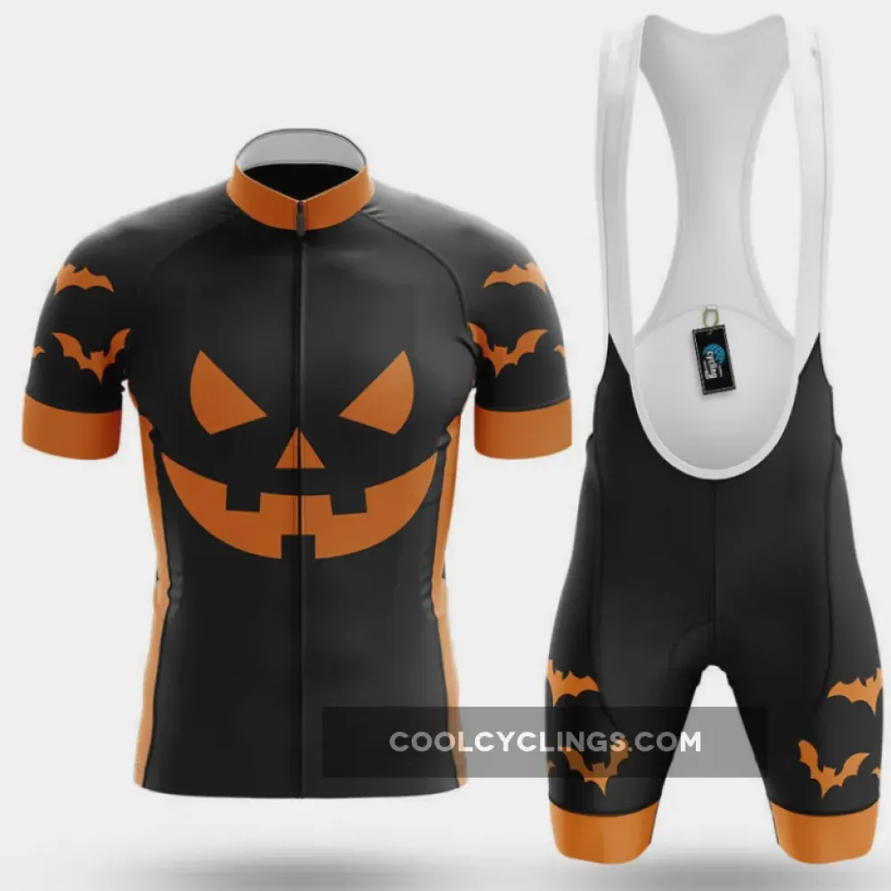 Cycling Kit Pumpkin Face Black/Orange/White