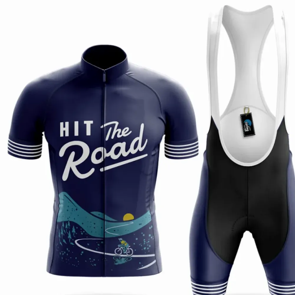 Hit The Road Cycling Kit Road Navy/White/Grey