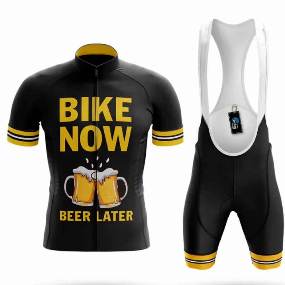 Cycling Kit Bike Now Black/Yellow/Gold