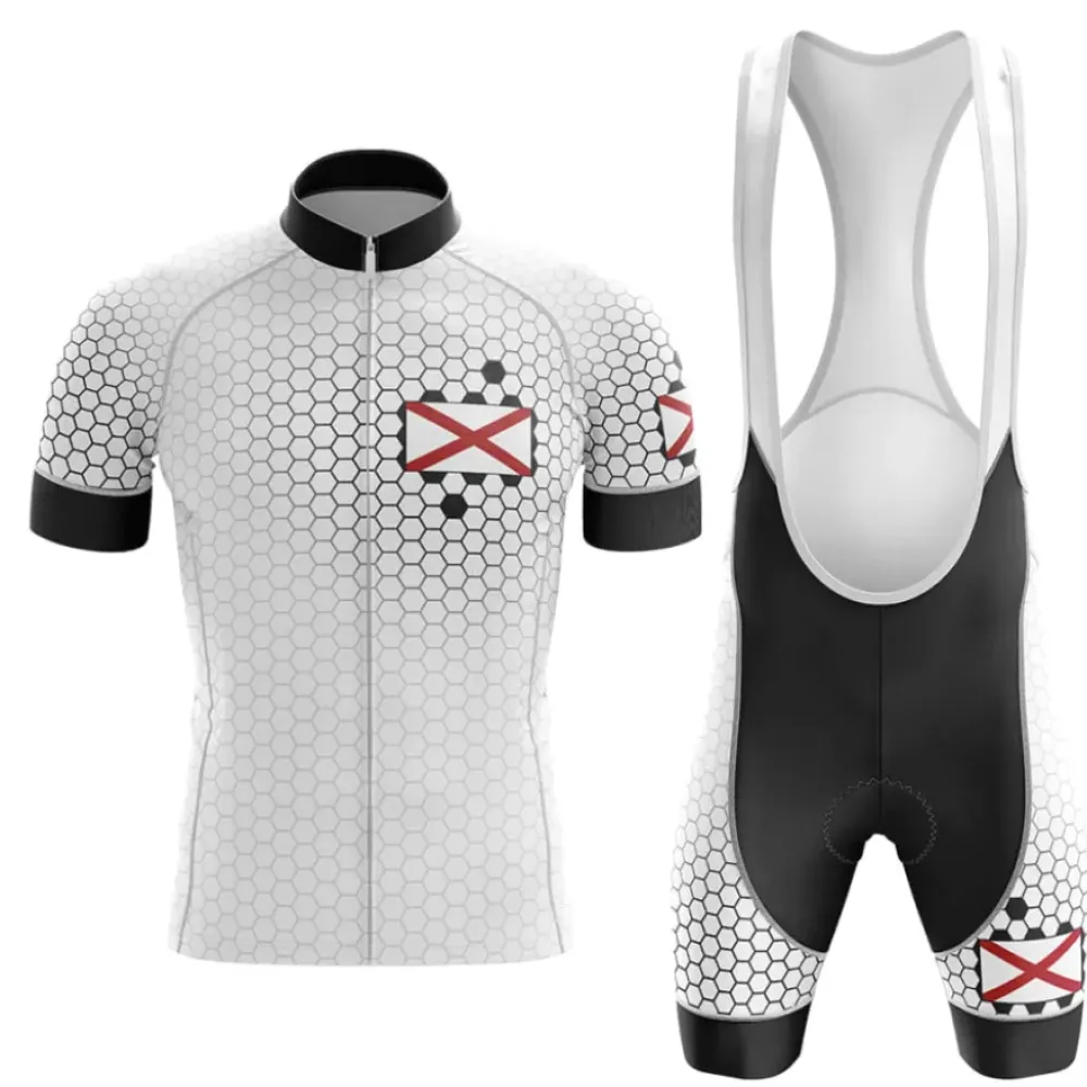 Alabama V7 Hexagon Pattern White/Black/Red