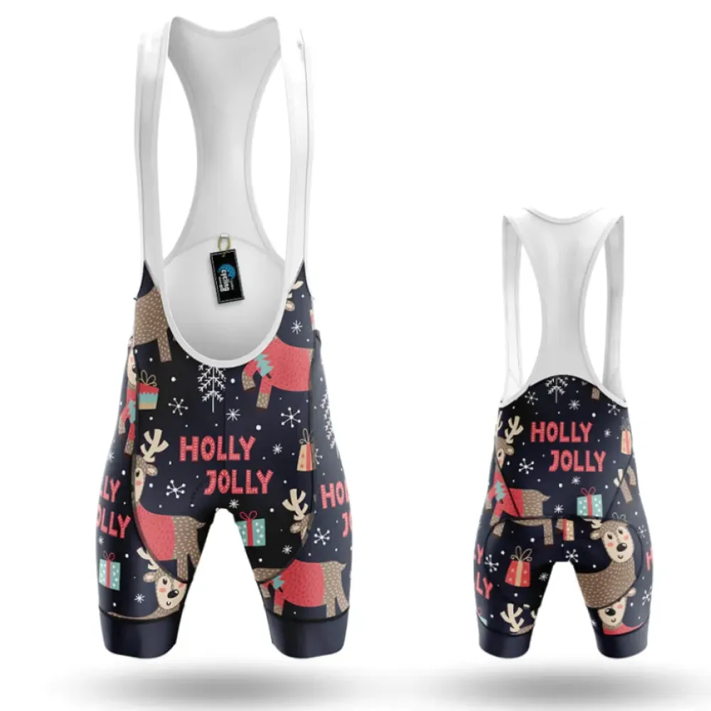 Bibfuls Holly Jolly Cycling Kit Navy/Red/Grey