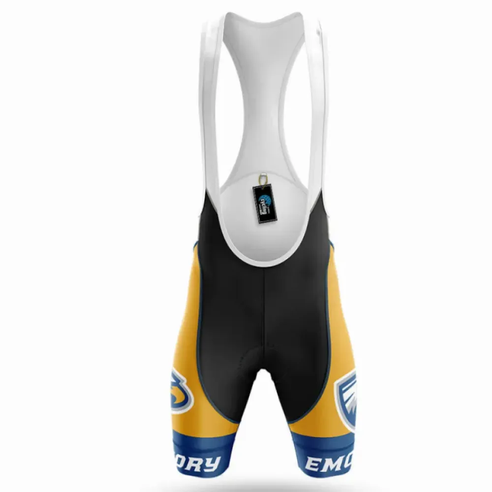 Emory University Cycling Bibs Comfortable Yellow/Black/Gold