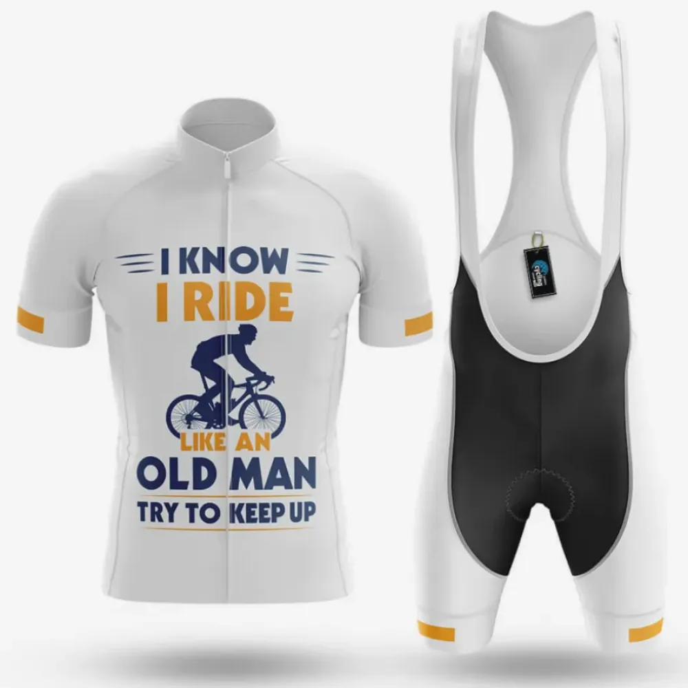 Cycling Kit Old Man White/Black/Gold