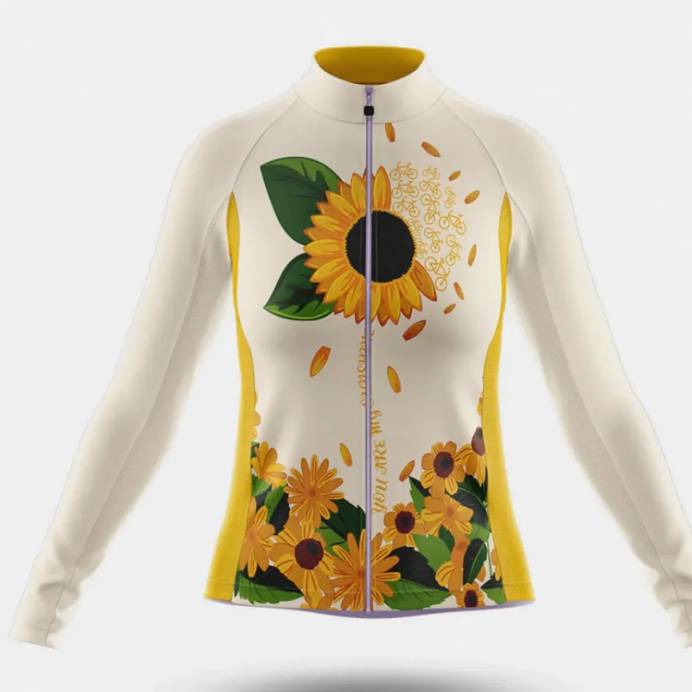 Sunshine Cycling Jersey Floral Yellow/White/Green