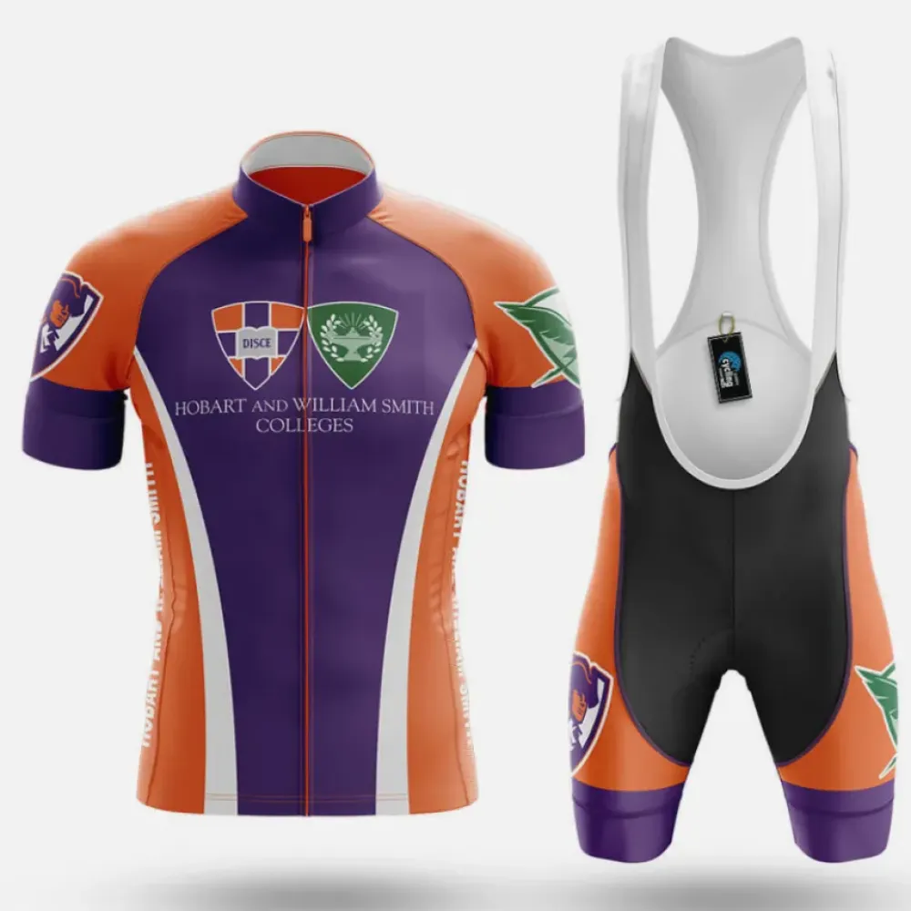 Hobart and William Smith Colleges Cycling Kit Full Set Purple/Orange/White