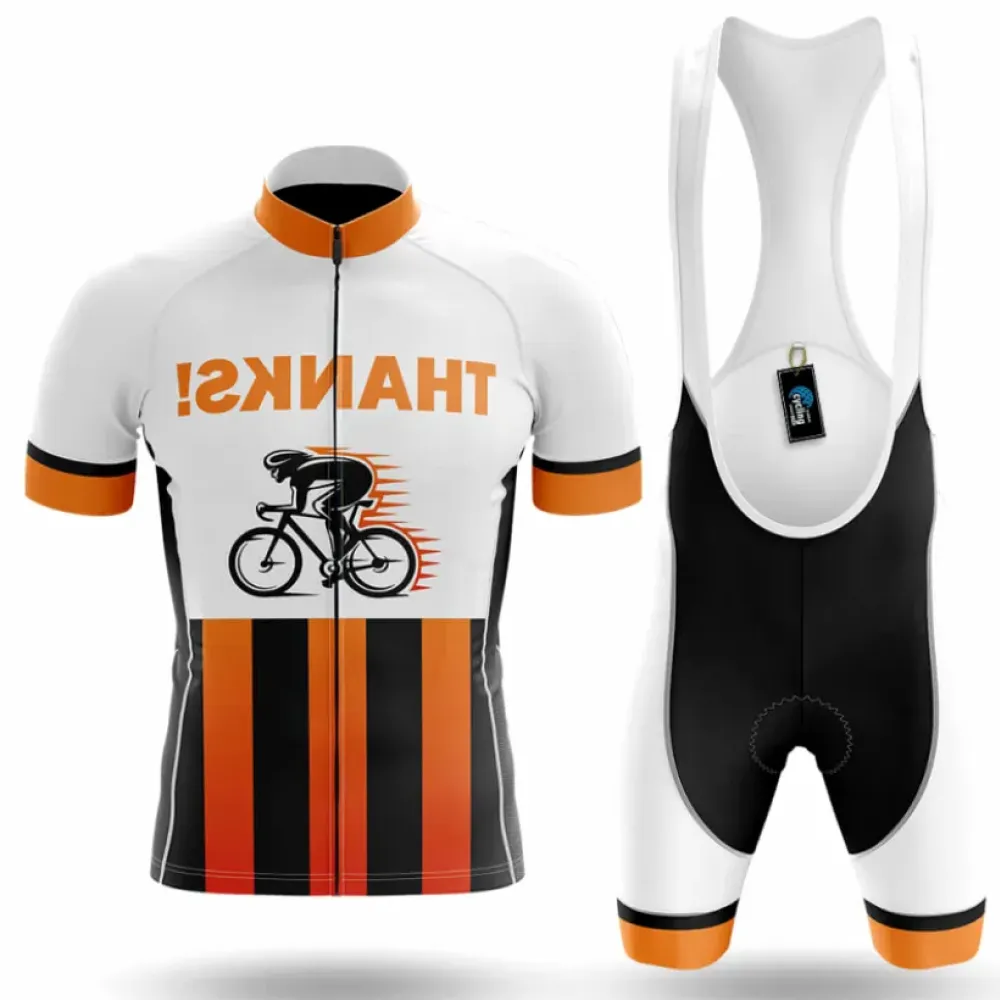 Cycling Kit Thanks White/Orange/Black