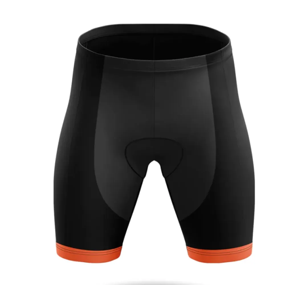 Leopard Pumpkin Cycling Shorts Black/Orange/Pumpkin