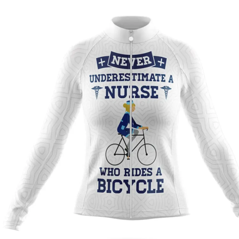 Cycling Nurse Never Underestimate White/Blue/Grey