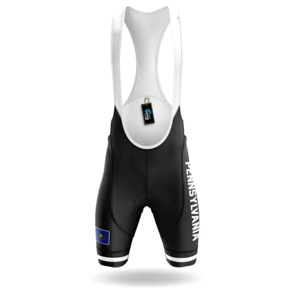 Pennsylvania S4 Cycling Bibs Black/White/Grey