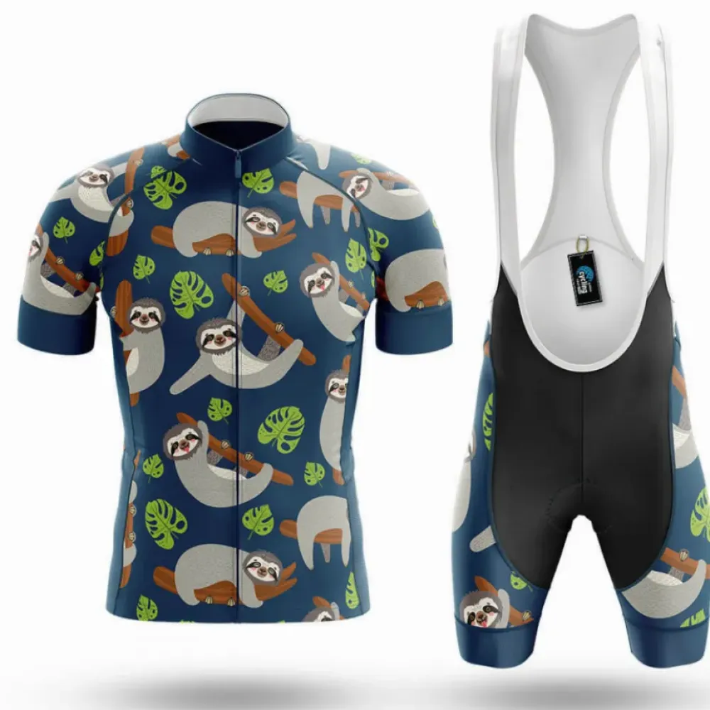 Cycling Kit Sloth Unique Navy/Green/White