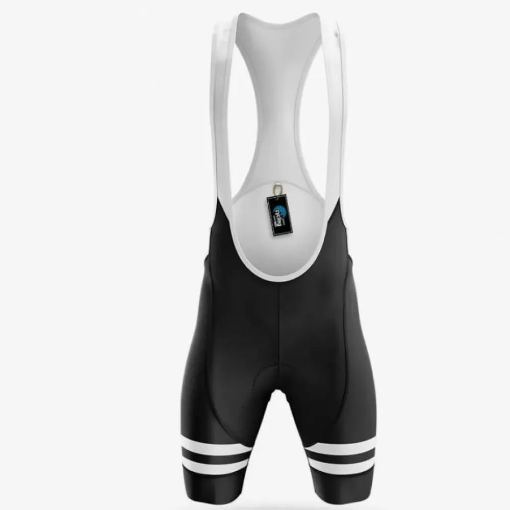 Cycling Bibs Comfortable White/Black/Grey