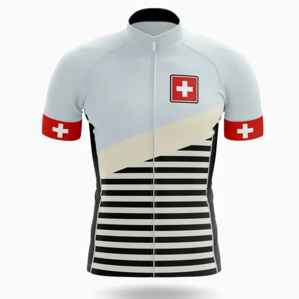 Switzerland S3 Cycling Jersey Red/White/Black