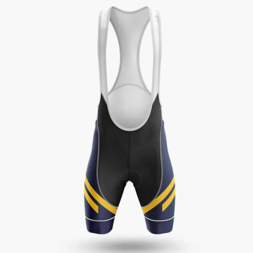 Don't Get Old Cycling Bibs Ver.2 Breathable Navy/Yellow/White