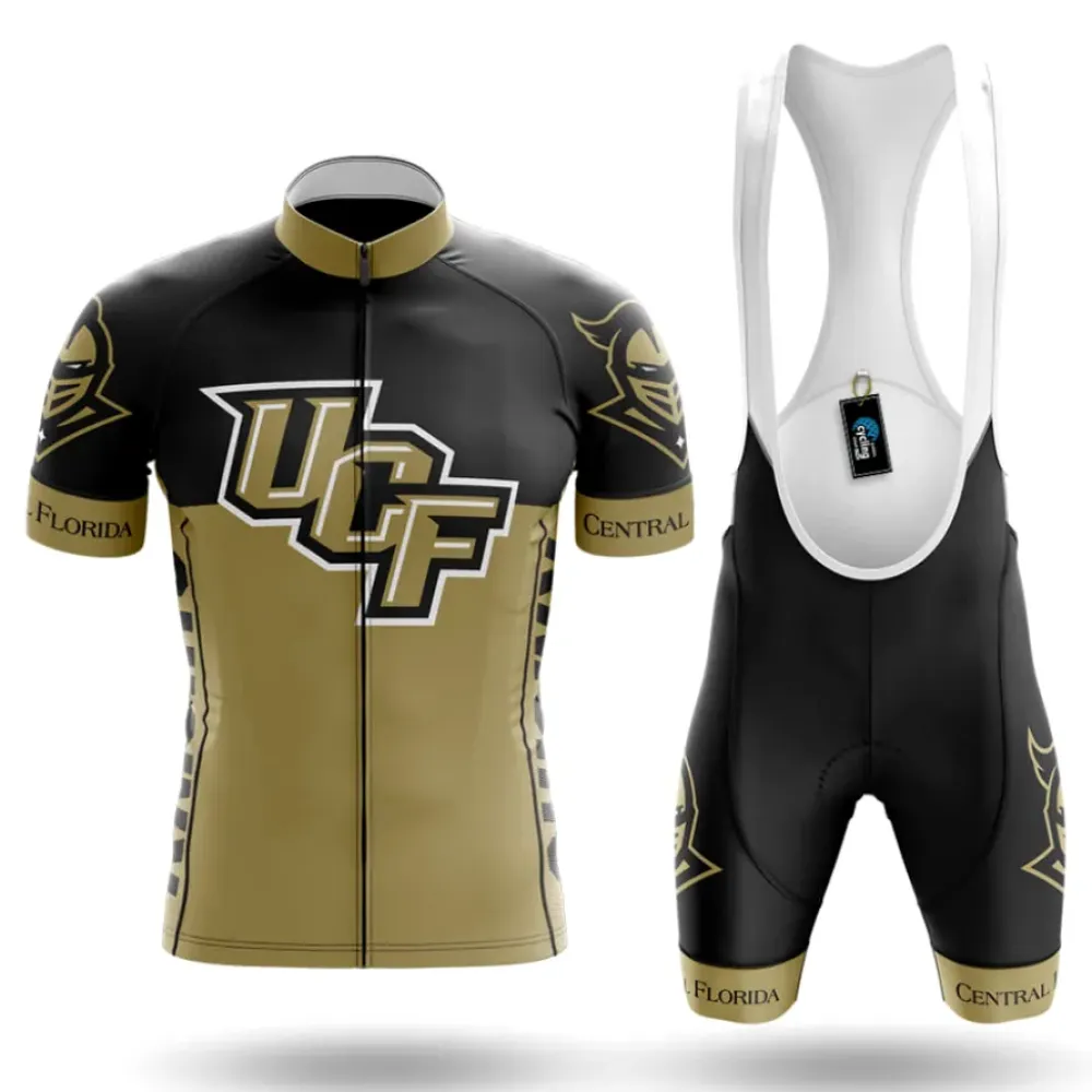 University of Central Florida Cycling Kit Full Set Ver.2 Central Florida Gold/Black/White