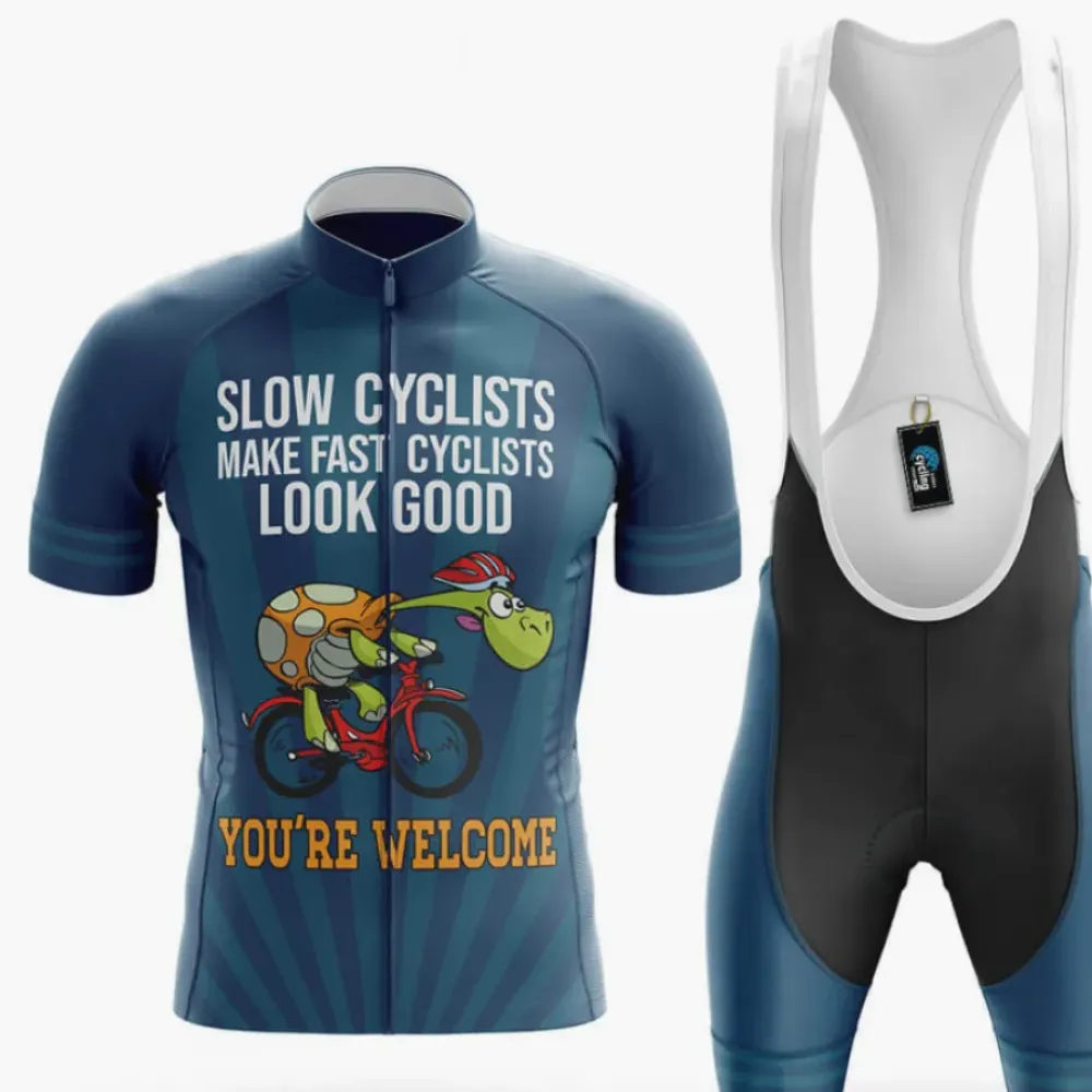 Cycling Kit V5 Slow Cyclists Navy/Blue/Grey