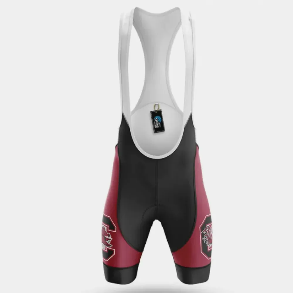 University of South Carolina Cycling Bibs Comfortable Black/Red/White