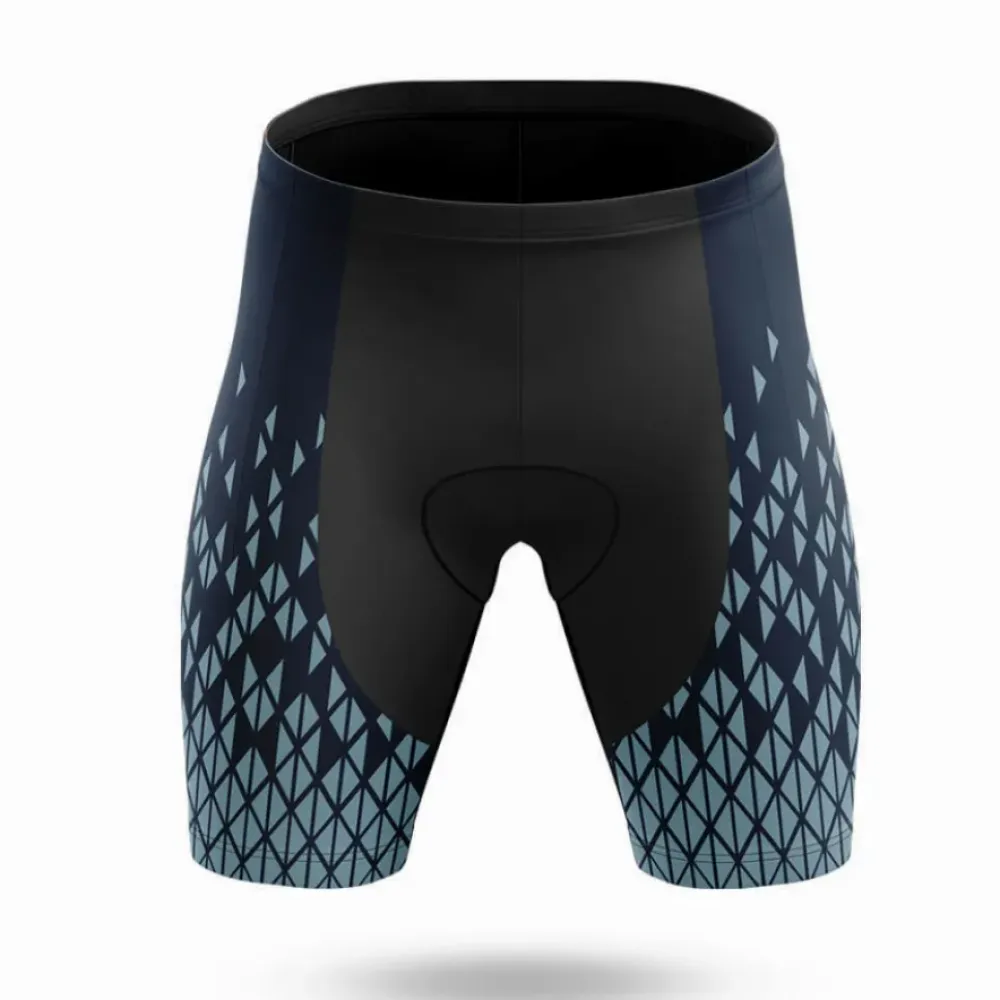 Cycling Shorts Geometric Navy/Teal/Black