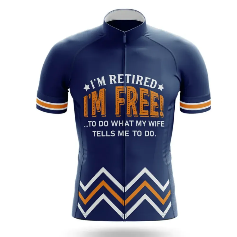 Retired V7 Cycling Jersey Navy/Orange/White