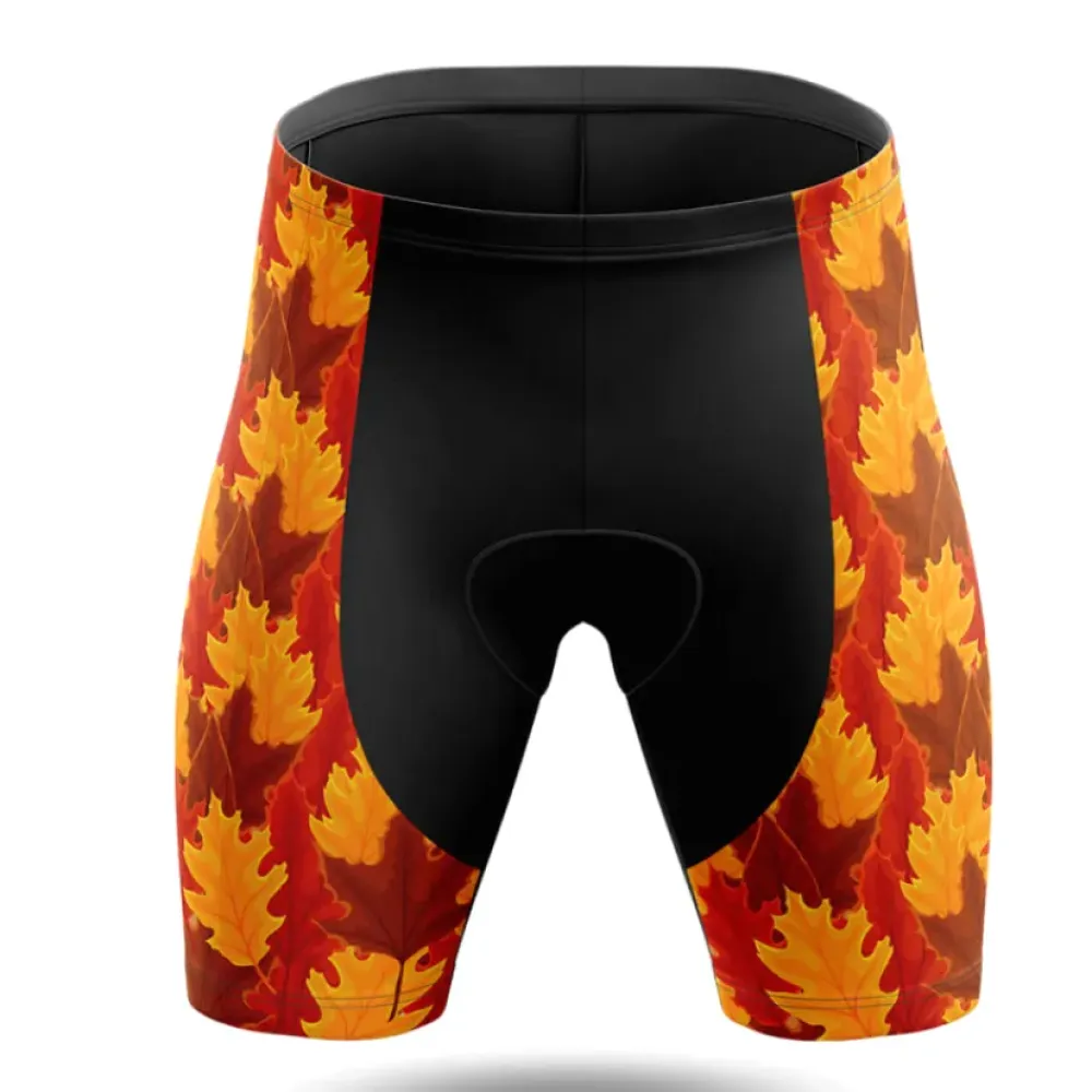 Cat Turkey Cycling Shorts Orange/Brown/Red