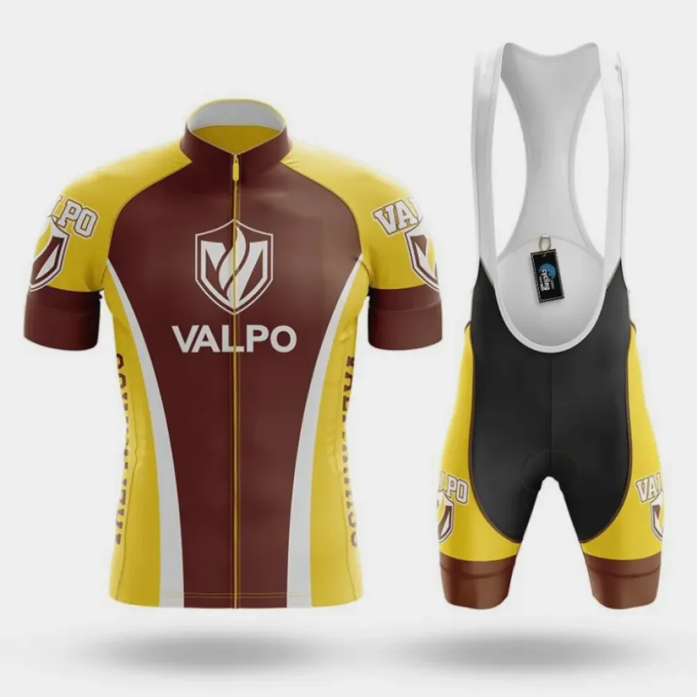 Valparaiso University Cycling Kit Full Set Yellow/Brown/White