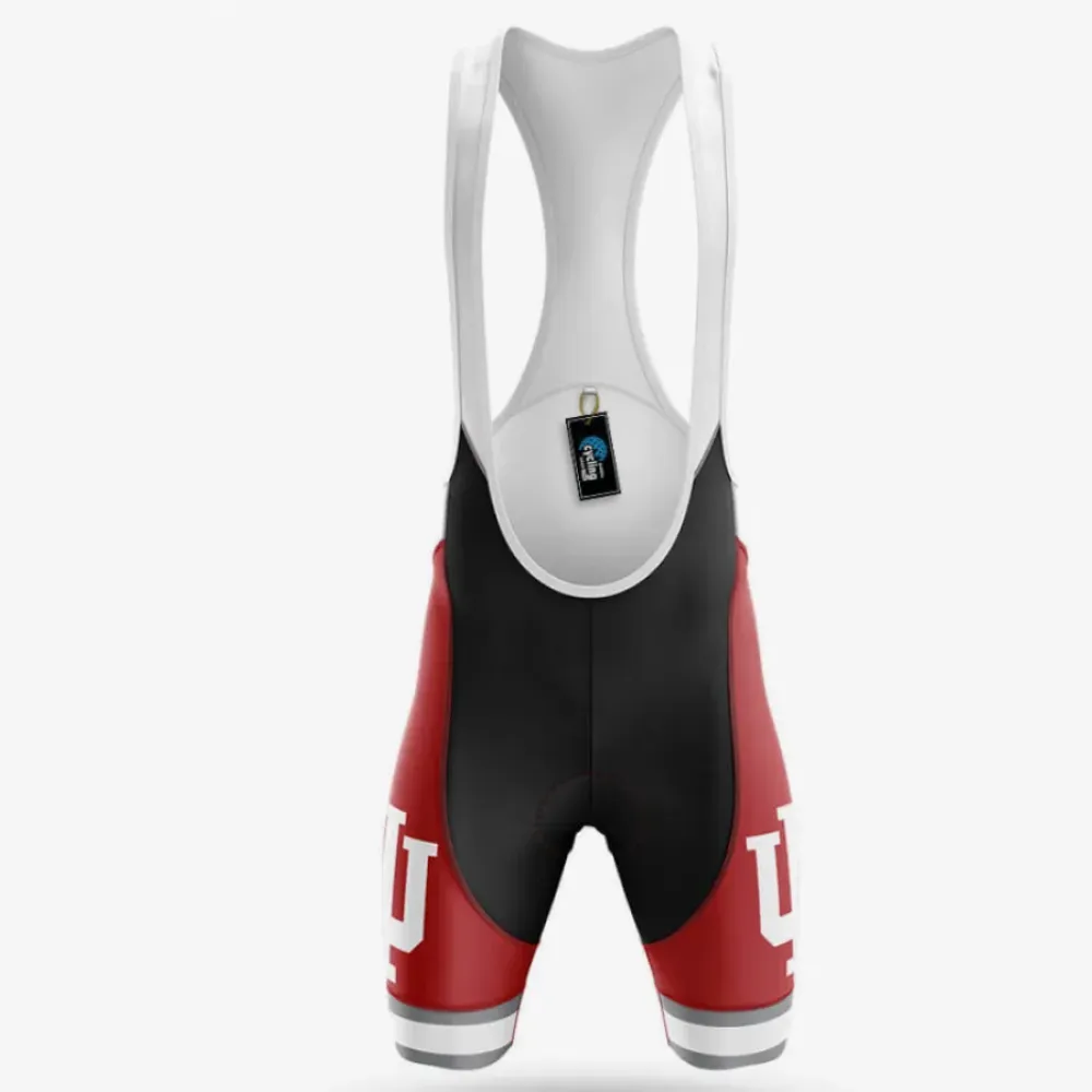 Indiana University Bloomington Cycling Bibs Ver.3 Comfortable Red/Black/White
