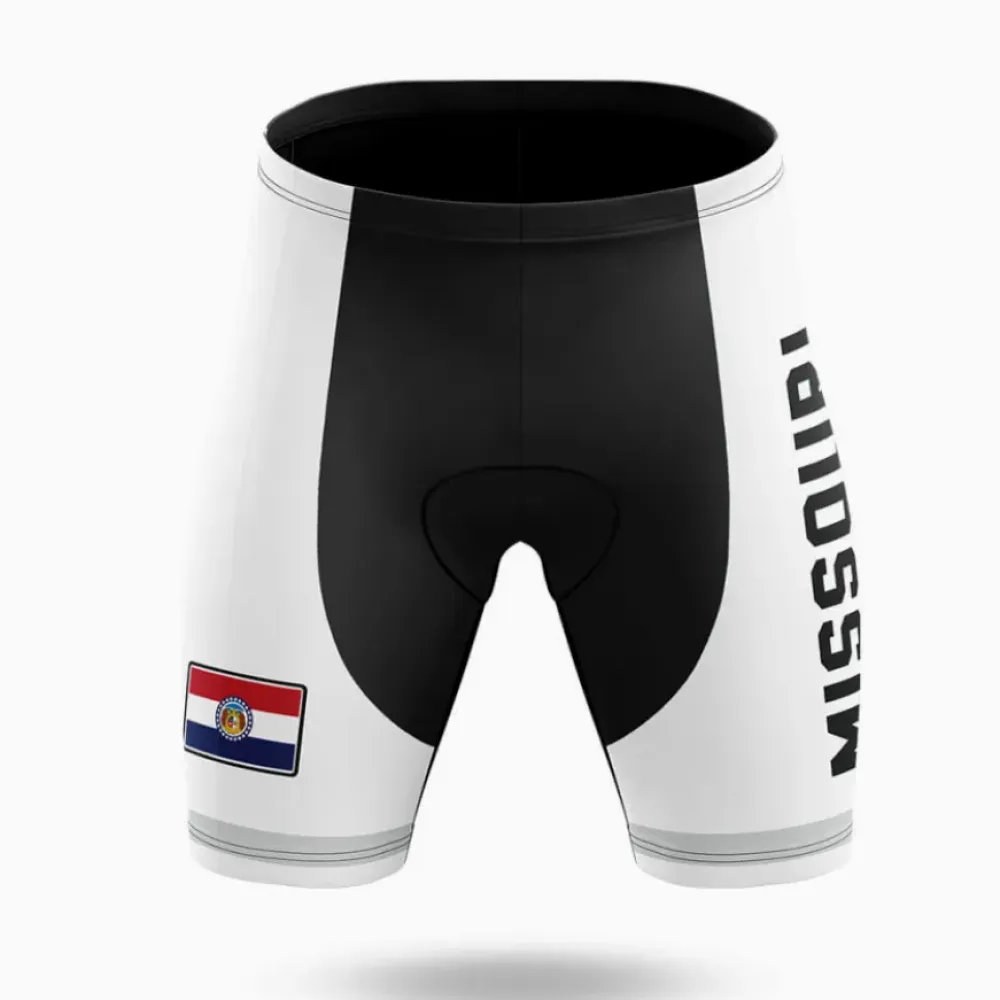 Missouri S4 Cycling Shorts White/Black/Red