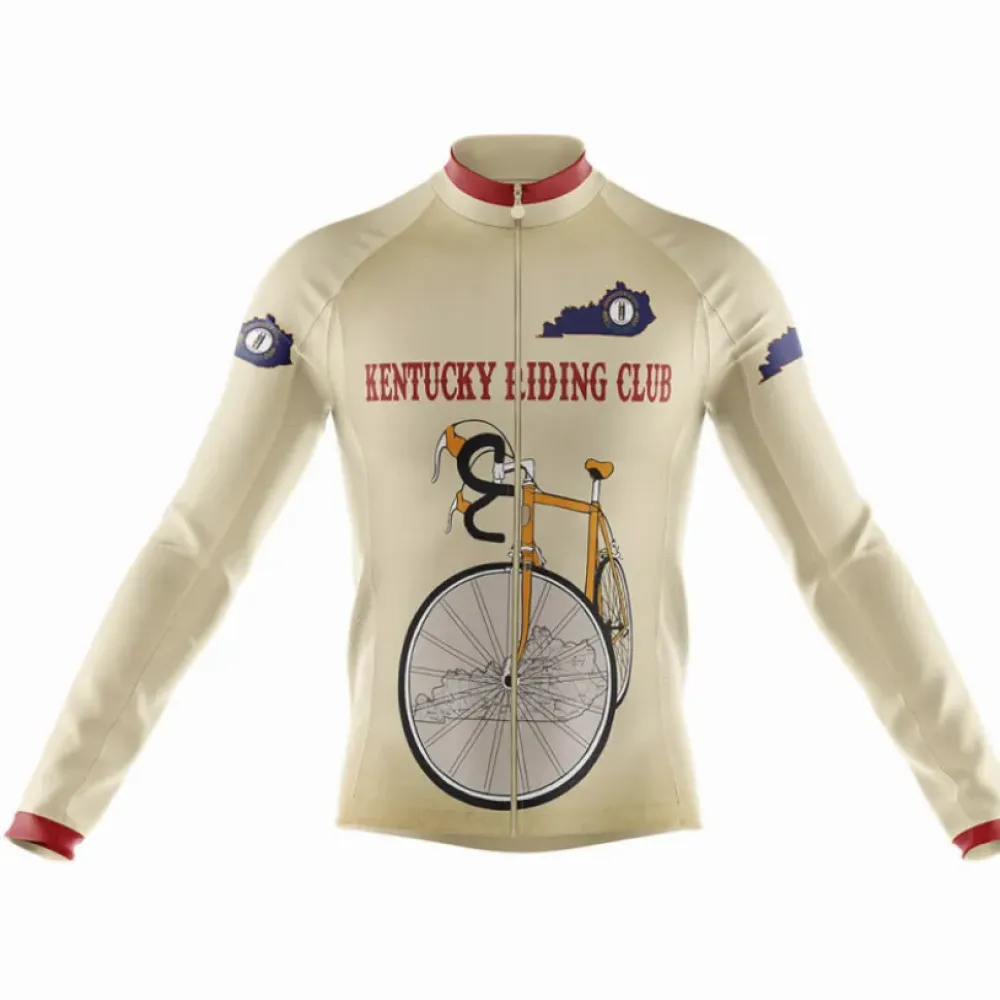 Kentucky Riding Club Long Sleeve Cream/Red/Purple