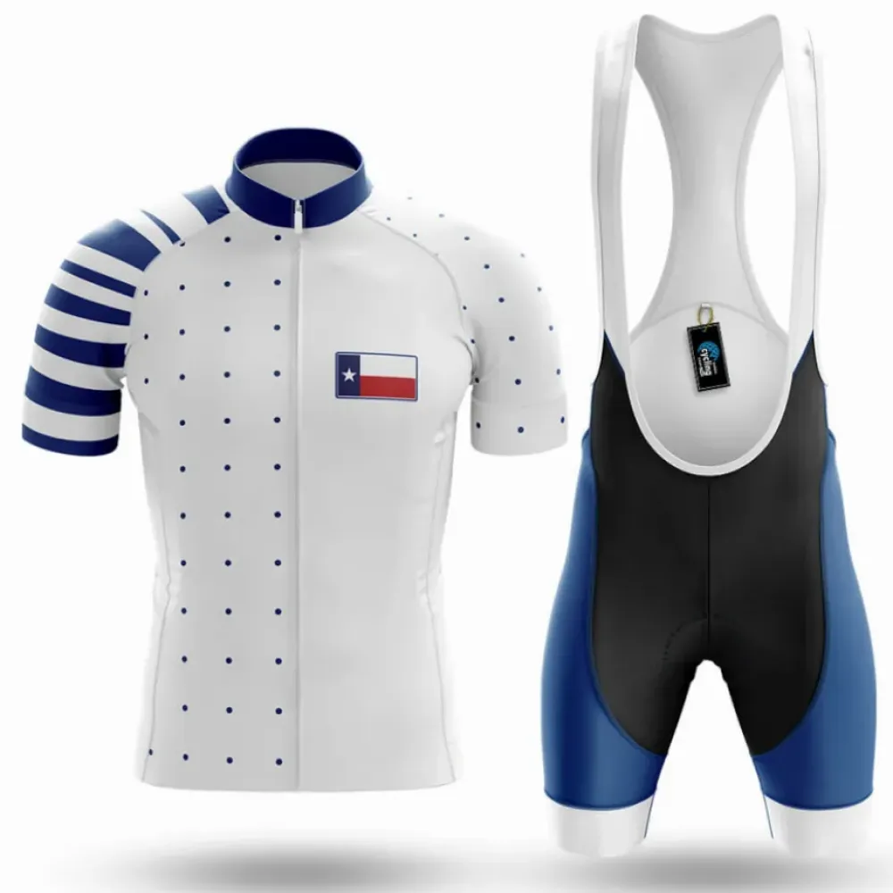 Texas S20 Cycling Kit Full Set White/Blue/Black