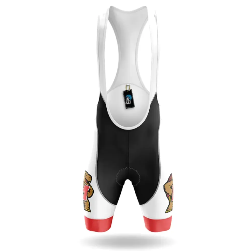 Cycling Bibs Maryland Mascot White/Red/Black