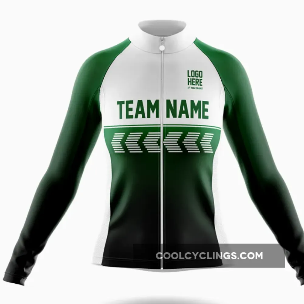 Custom Team Name S4 Long Sleeve Green/White/Black