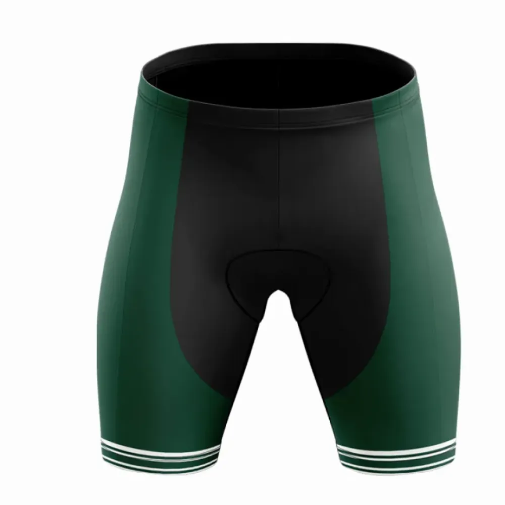 Cycling Shorts Comfortable Green/Black/White