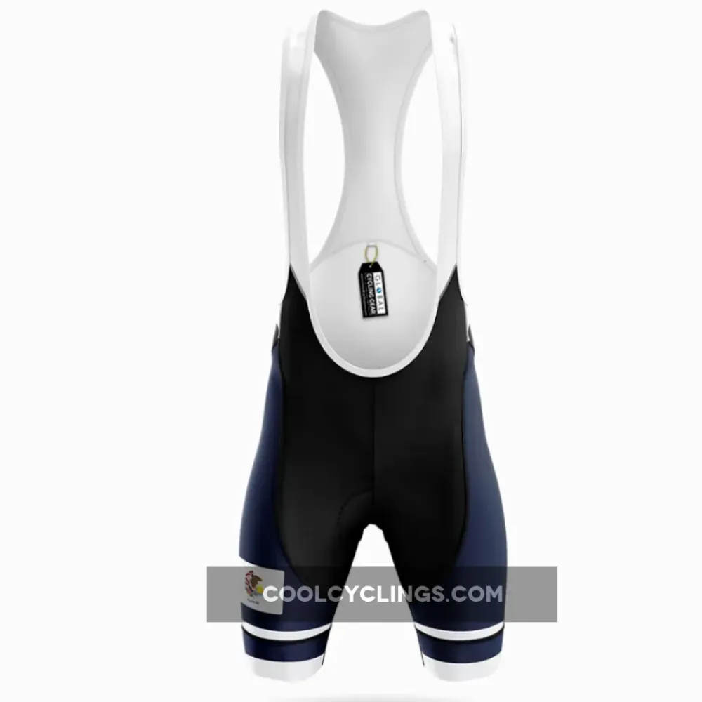 Illinois S1 Cycling Bibs Comfortable Navy/White/Blue