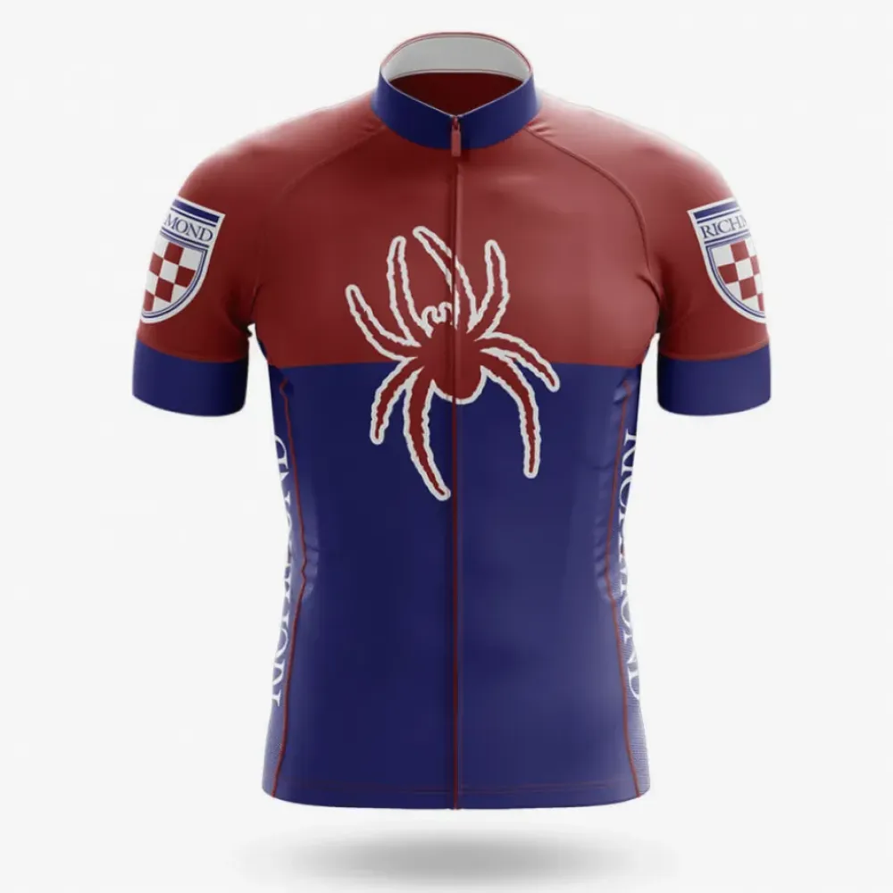 Richmond Cycling Jersey Spider Navy/Burgundy/White
