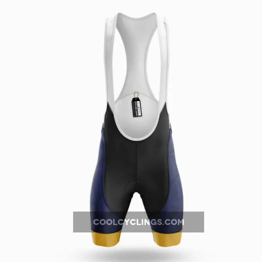 Cycling Dad V4 Bibs Breathable Navy/Gold/White