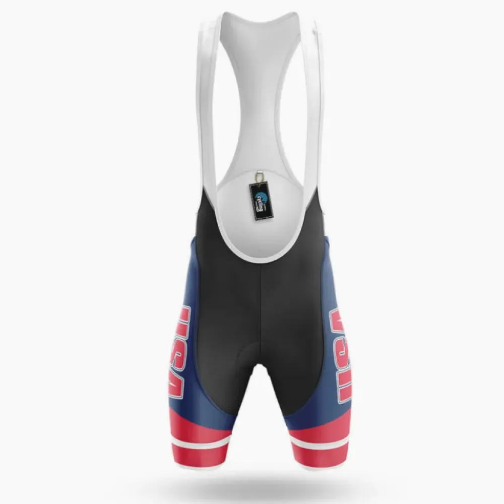 USA Patriotic Cycling Bibs Patriotic Navy/Red/White