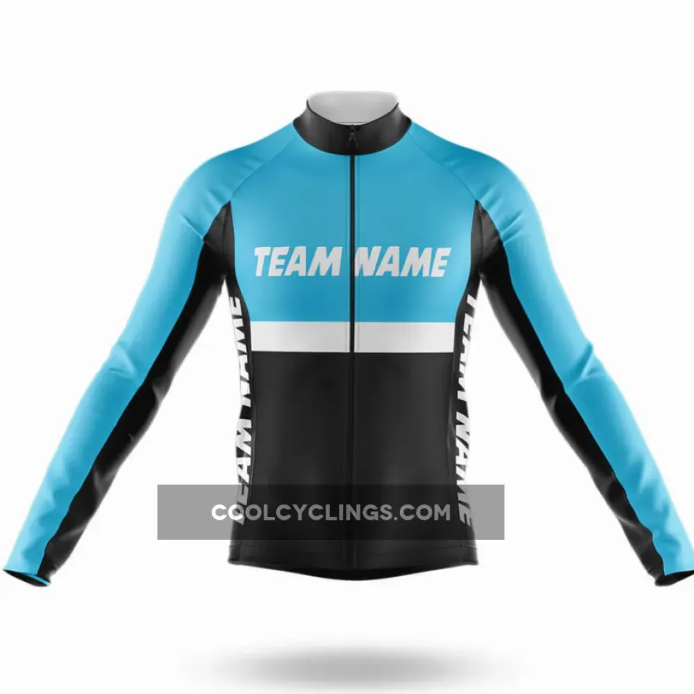 Custom Team Name M31 Long Sleeve Black/Blue/White