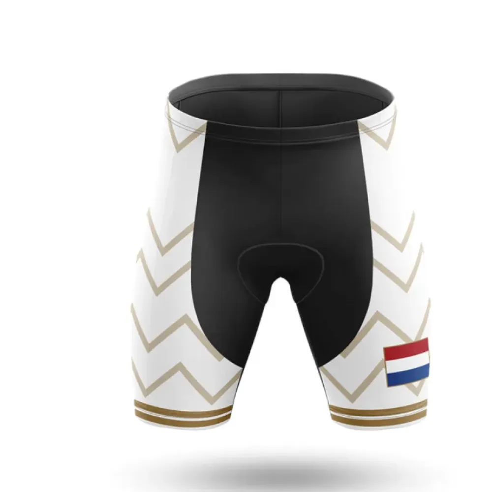 Cycling Shorts Netherlands White/Gold/Red