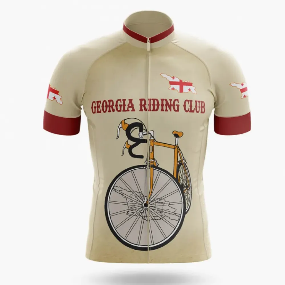 Georgia Riding Club Vintage Bicycle Beige/Burgundy/Red