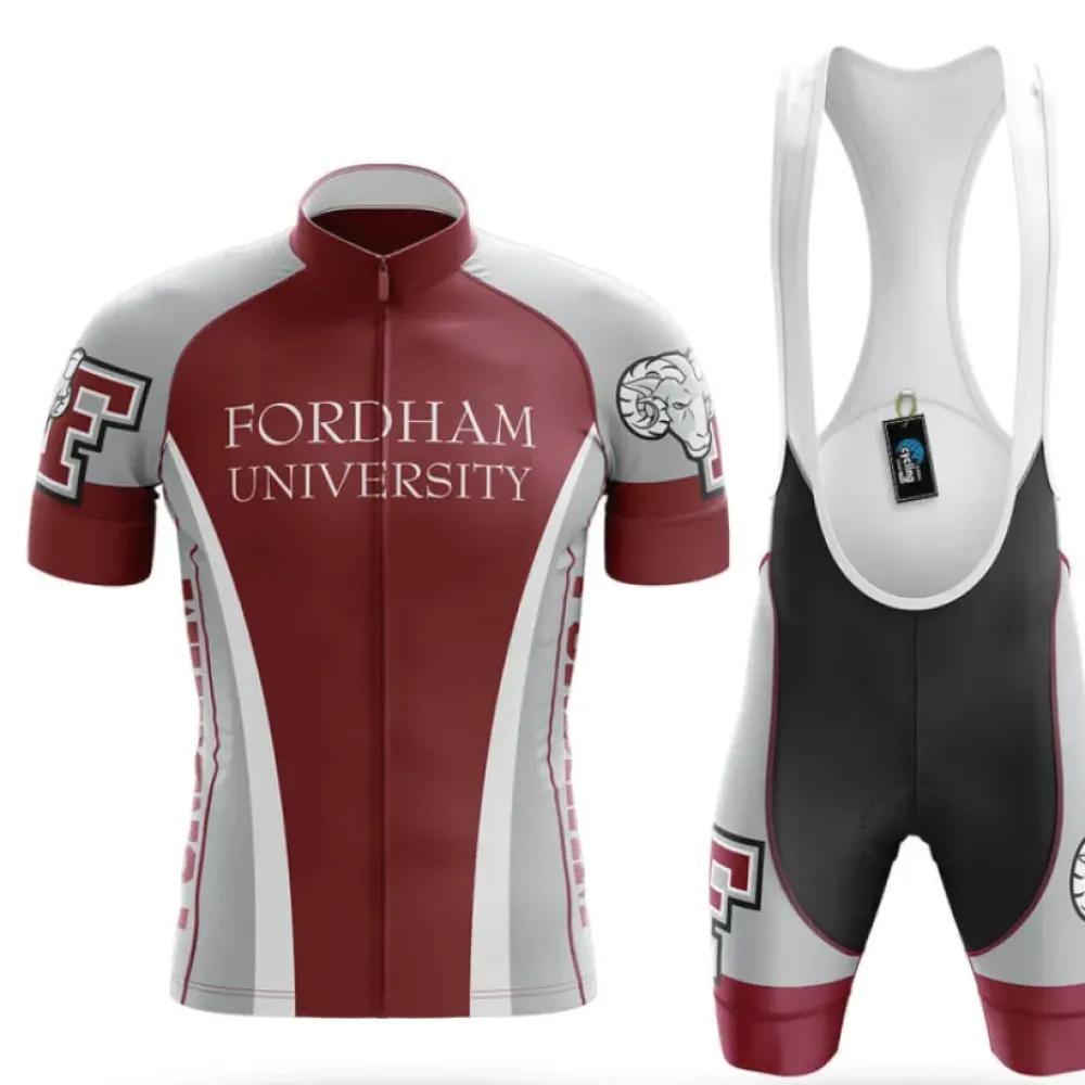 Fordham University Cycling Kit Full Set Premium Maroon/White/Black