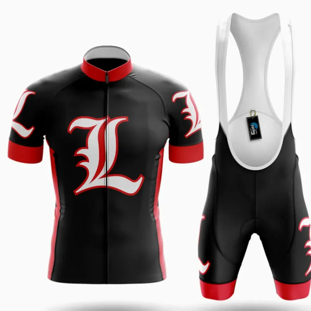 Louisville Cycling Kit Full Set Black/Red/White
