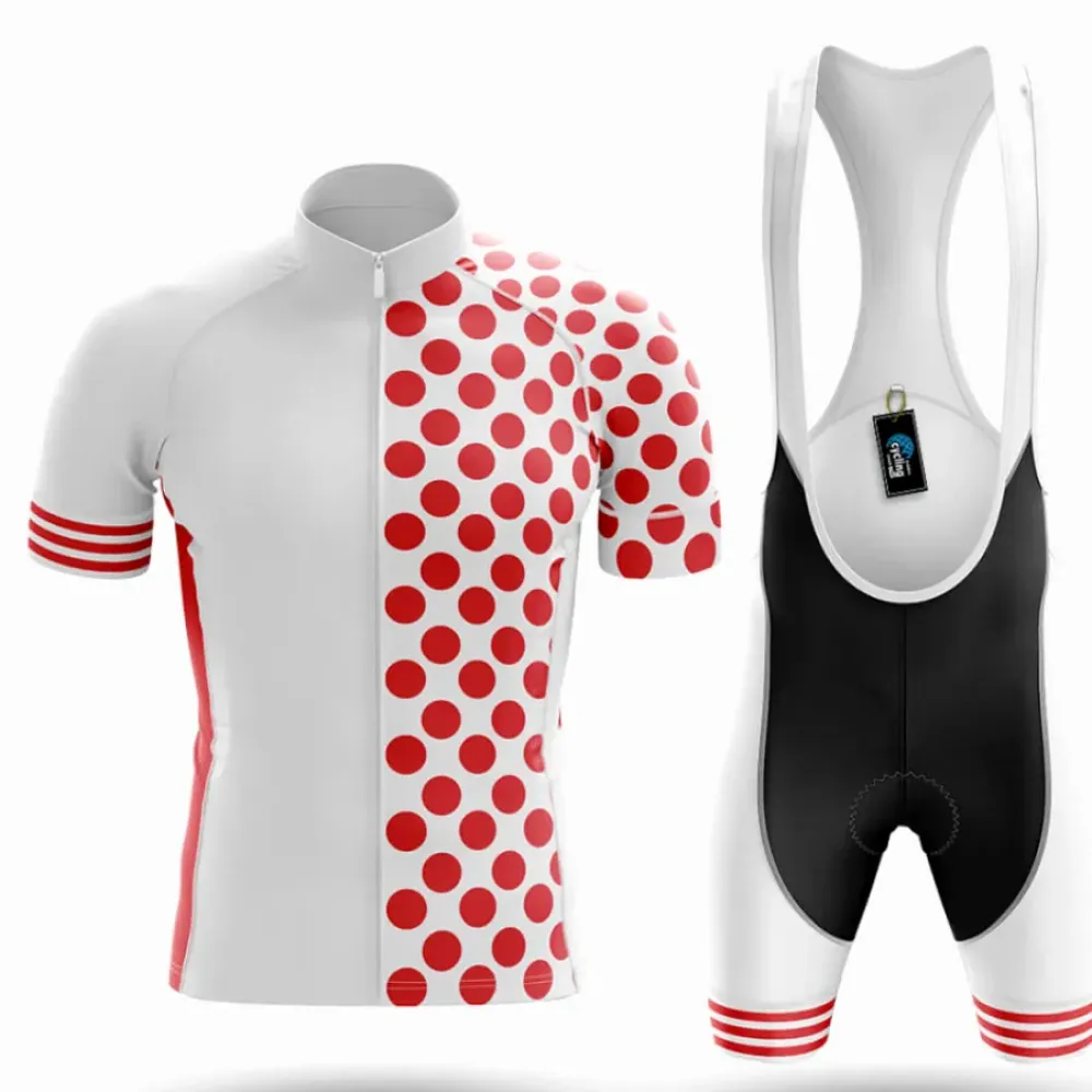 Cycling Kit Polka Dot Red/White/Black