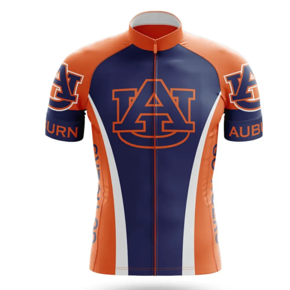 Auburn University Cycling Jersey Navy/Orange/White