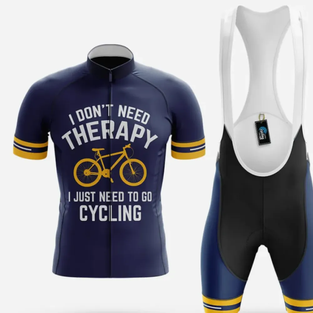 Cycling Kit Therapy Navy/Yellow/White