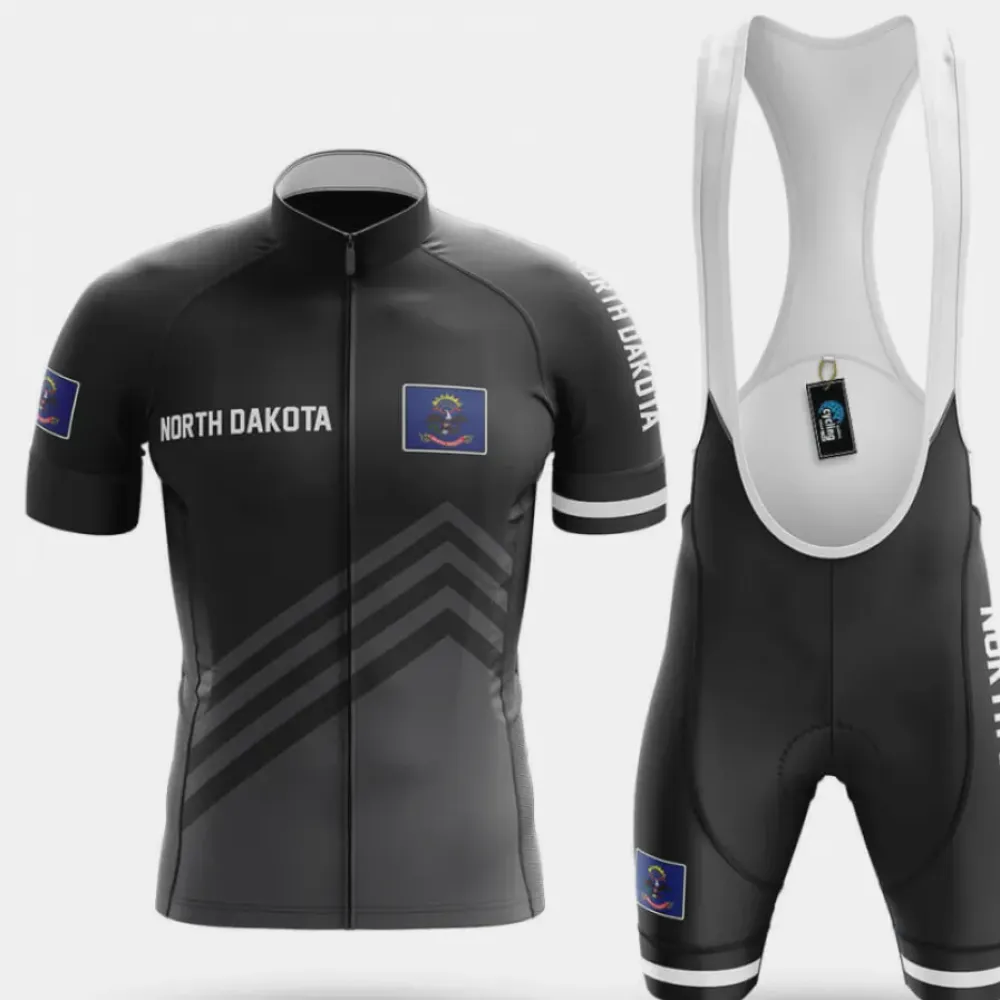 North Dakota S4 Cycling Kit Black/White/Grey