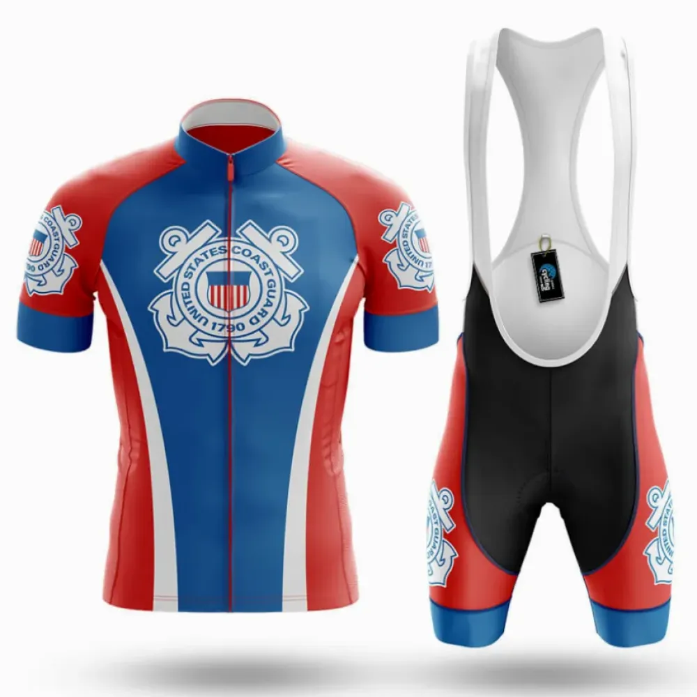 US Coast Guard Riders Cycling Kit Full Set Blue/Red/White