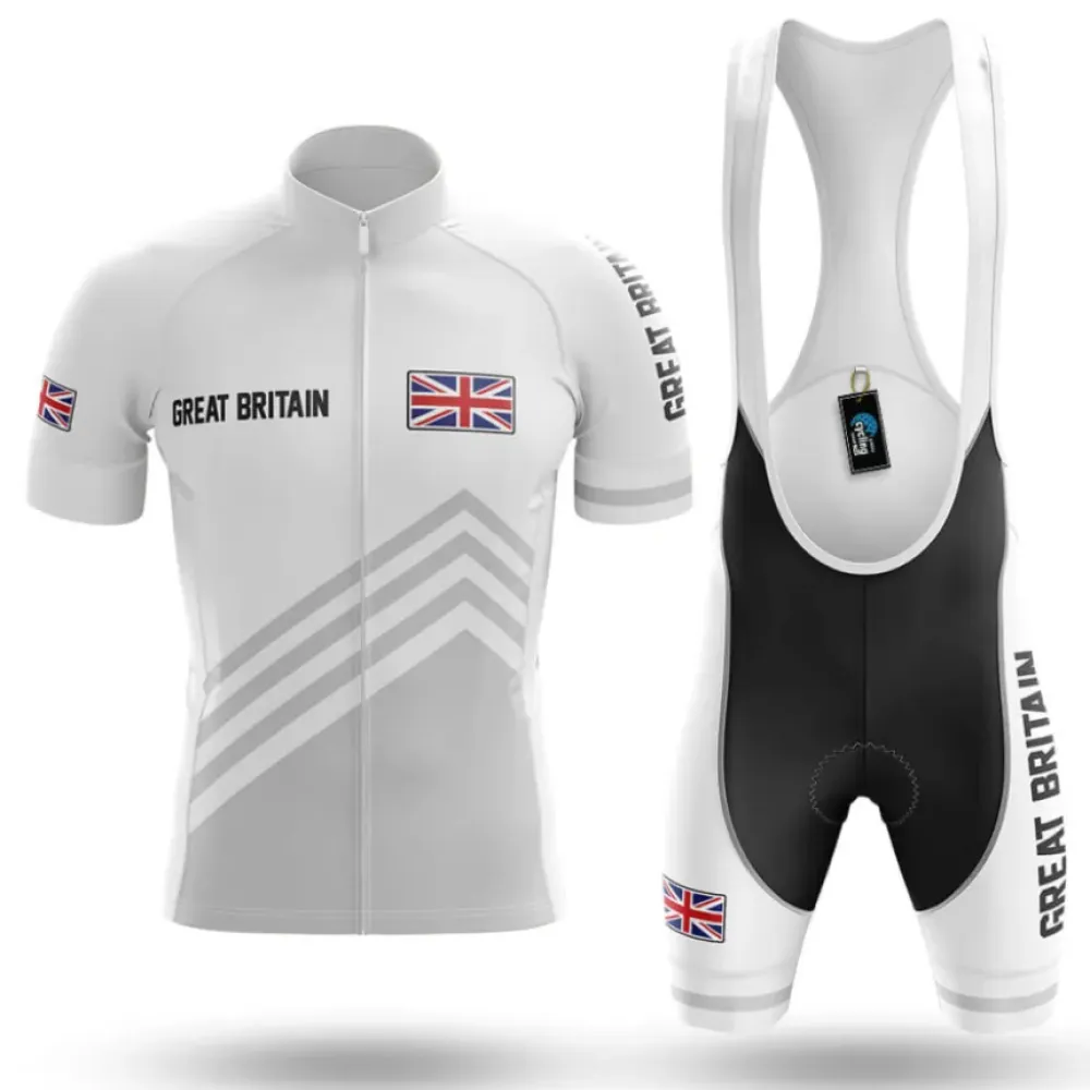 Great Britain S5 White Cycling Kit Full Set