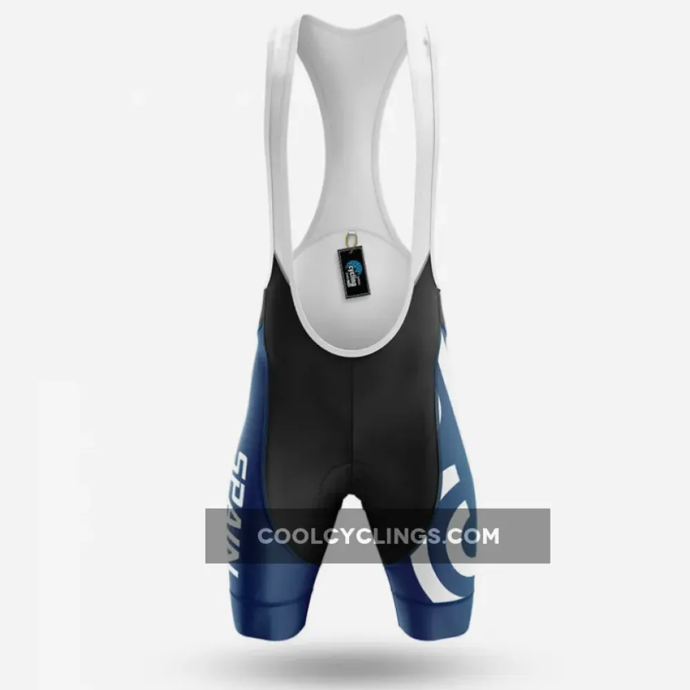 Spain S11 Cycling Bibs Breathable Navy/White/Blue