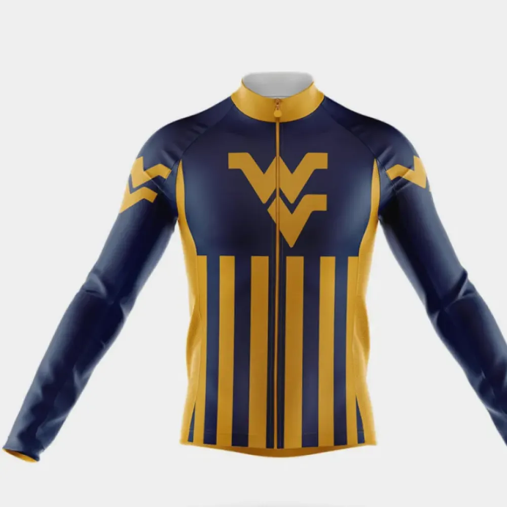 West Virginia University USA Cycling Jersey Navy/Gold/White